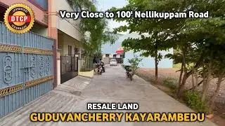 Ready to construct land for sale in Guduvancherry kayarambedu|Close to Guduvancherry Nelikuppam Road