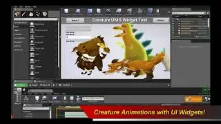 Creature UE4 UMG UI Animated Widgets!