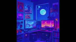 A Lofi Hip Hop Radio - Nighttime Gamer Room-Neon Dreamscape #lofi #relaxing 