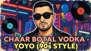 Chaar Botal Vodka &bull; 90s Style Retro Version 🎧📼 | AI Remix | #Shorts @YoYoHoneySingh