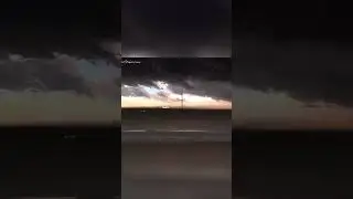 Monster rain-wrapped mesocyclone with a powerful supercell near Clovis, New Mexico. Beast!
