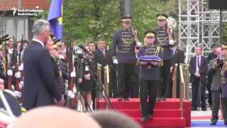 Tear Gas Thrown At Inauguration Of Kosovo's President