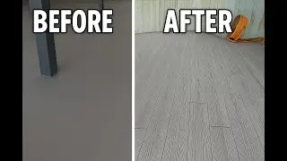 Basement Concrete Pour Part 4 | Rustic Barnwood Stamped Floor Finale | ICF Castle