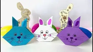 Easy Origami Paper Rabbit | Cute Bunny Paper Craft Tutorial | Origami Rabbit Step by Step