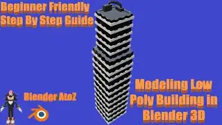 Modeling Low Poly Building in Blender 3D | Beginner Freindly | Step By Step Guide