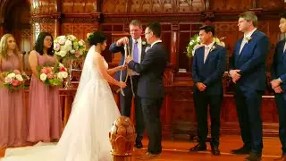 hilarious Best Man antic for rings THEN 3-Cord Bond Tying ceremony!