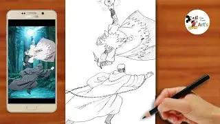 How to Draw Minato Vs Obito Fight Drawing full body || Naruto Art Drawing Toturiol