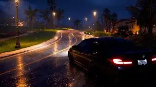 BMW M5 CS Relaxing Night Drive | City Lights & Silence | 4K Ultra HD | No Commentary | ForzaHorizon5