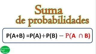 Union de Sucesos: Suma de probabilidades.