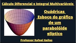 Quádricas - Esboço do gráfico de um Parabolóide Elíptico