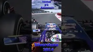 Battle Of The Champions - Vettel vs Alonso - Silverstone 2014 🏎🏁 #f1  #shorts  #racing