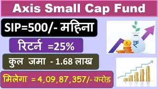 Best SIP Plan 2023 | Deposit just ₹500 per month to earn ₹4 crore | Axis Mutual Fund