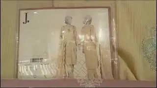 J. Junaid Jamshed New Arrival Unstitched Ladies 3 PCs Suit  Embroidery Collection