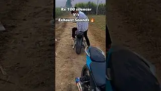 🤔 Rx100 silencer vs exhaust sound 🔥 #splendor #modified #rohitdingaan #shortvideo #trending
