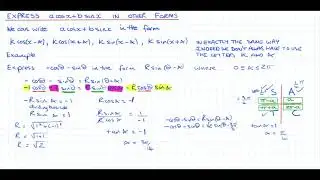 Expressing acosx + bsinx in Other Forms