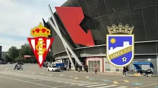 El Real Sporting de Gijón 1, Lorca F.C. 0 visto desde la grada.