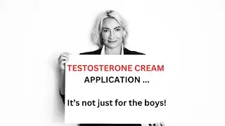 Testosterone cream application as part of my daily HRT.