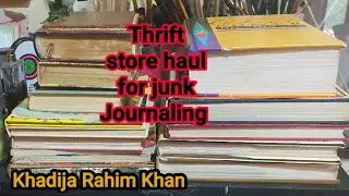 Thrift store haul for junk Journaling.