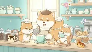 Coffee Time with Shiba Inu ☕🐕 | 1 Hour Lofi Chill Beats | Cute Music for Study & Relax 🎶