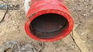Concrete Boom pipe collar welding work