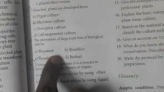 12th botany (8)| plant tissue culture one word explanation 😊