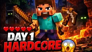 Minecraft Hardcore Day 1 😱Survive&hellip; or world delete 💀