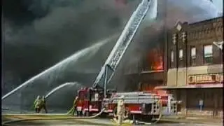 Ennis Texas Downtown Fire