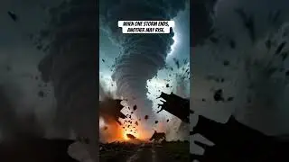 Twin Tornadoes Merge &ndash; Monster Storm Destroys Everything! 🌪️🌪️ #ao #tornado
