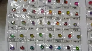 multi color glass stone