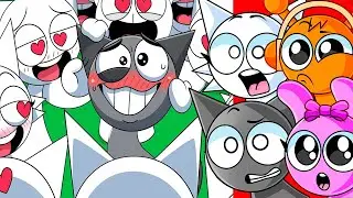Reacting To WENDAS has INFINITE GRAY CLONES! (Sprunki Animations)