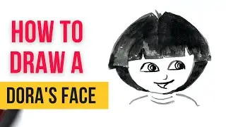 How to draw Dora's Face easy step by step | Easy drawing tutorial