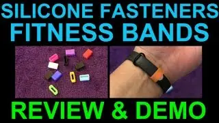 Silicone Fasteners to save your Fitness Band by The Friendly Swede for FitBit Mi Band Vivofit Etc