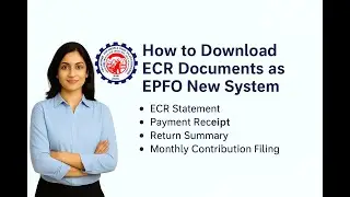 📥 Как загрузить документы ECR в новой системе EPFO ​​| Пошаговое руководство #receipt #challan Кр...