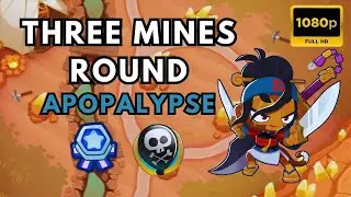 BTD6 APOPALYPSE TUTORIAL | NO POWERS | NO MONKEY KNOWLEDGE | THREE MINES ROUND