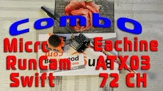 FPV Combo: Runcam Swift Micro & Eachine ATX03 Mini 5.8G 72CH AV VTX Transmitter