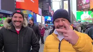 Amazing Street Dance on Times Square, Manhatten, NY. Merry Christmas, December-2022