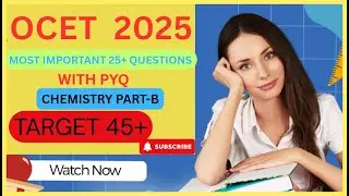 B Pharma entrance exam most important CHEMISTRY QUESTION for the OCET 2025 HARYANA #ojee2025 #ocet