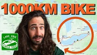 BIKING the entire 1000KM Lake Erie Circle Tour (In 3 Days)