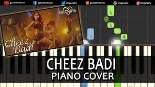 Cheez Badi Machine|Mustafa Kiara Advani|Hindi Song|Piano Chords Tutorial Instrumental By Ganesh Kini