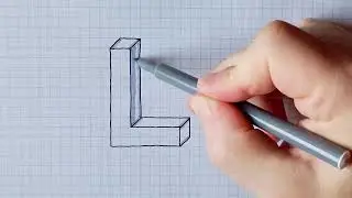 Zeichne Buchstaben in 3D - Buchstabe L