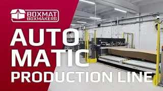 BOXMAT | Automatic production ine for cardboard boxes. Cutting, Printing, Gluing, Folding, Stacking