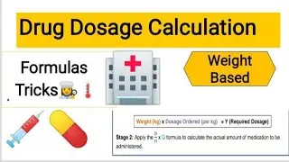 Weight Based Drug Dosage Calculation Math in Hindi/Urdu BSN Mbbs Medical Lecture