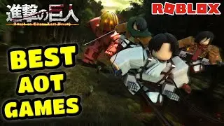 The 2 BEST Attack On Titan Games In Roblox!!! || Roblox Aot Games!