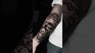 God-Level Forearm Tattoo &ndash; Zeus Realism by Jungle Tattoo ⚡