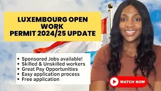 Luxembourg open work permit, Luxembourg recruitment Agency, 100% sponsored jobs