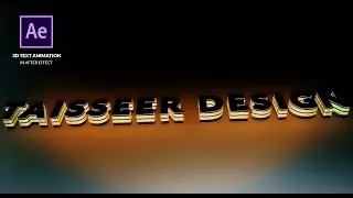 3D TEXT ANIMATION in After Effects - ELEMENT 3D & SABER