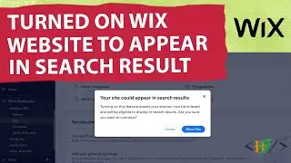 How to Enable / Turned On Search Engines to Index your WIX Website | Site Appear on Search Results