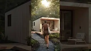 Serene Modern Tiny Cabin in the Woods &ndash; Nature Meets Minimalism 🌿🏡