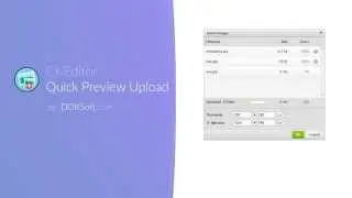 CKEditor Quick Preview Upload demo