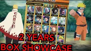 2 YEARS OF PLAYING BLAZING !!! BOX SHOWCASE!!! Naruto ultimate ninja blazing